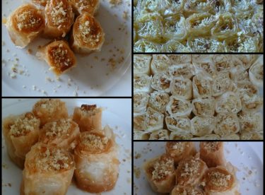 Kadayıflı Rulo Baklava Tarifi – Şerbetli Tatlı Tarifleri