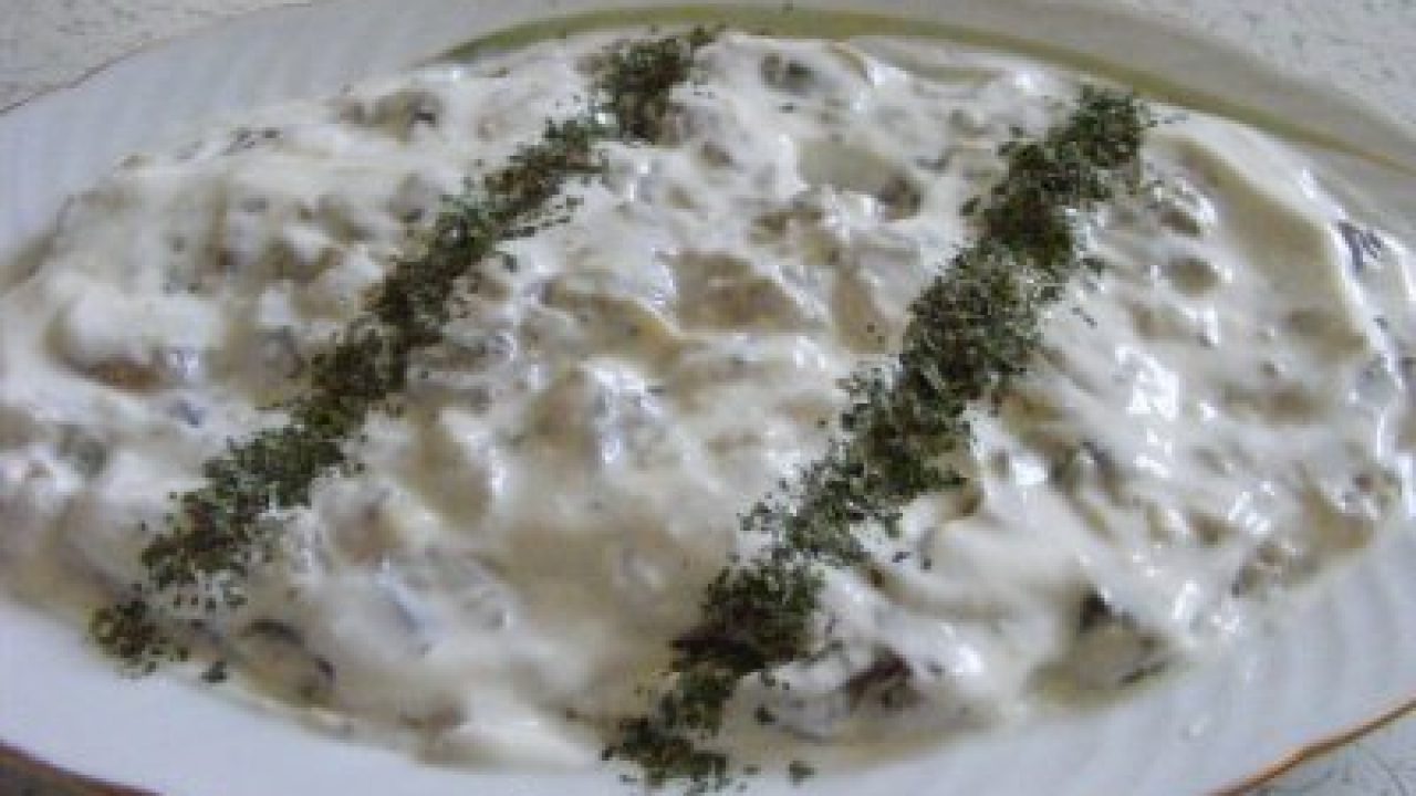 Yoğurtlu Közlenmiş Patlıcan Salatası Tarifi – Salata Tarifleri