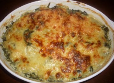 Ispanaklı Beşamelli Fırında Patates Tarifi