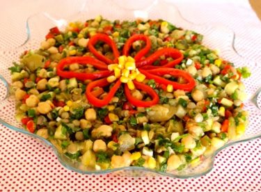 Nohutlu Mercimekli Gün Salatası Tarifi