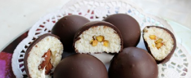 Çikolata -Kaplı- Hindistan- Cevizi- Topları