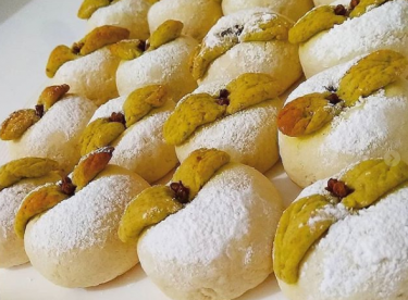 Elma şekilli elmalı kurabiye