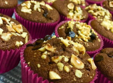 Damla çikolatalı fındıklı muffin