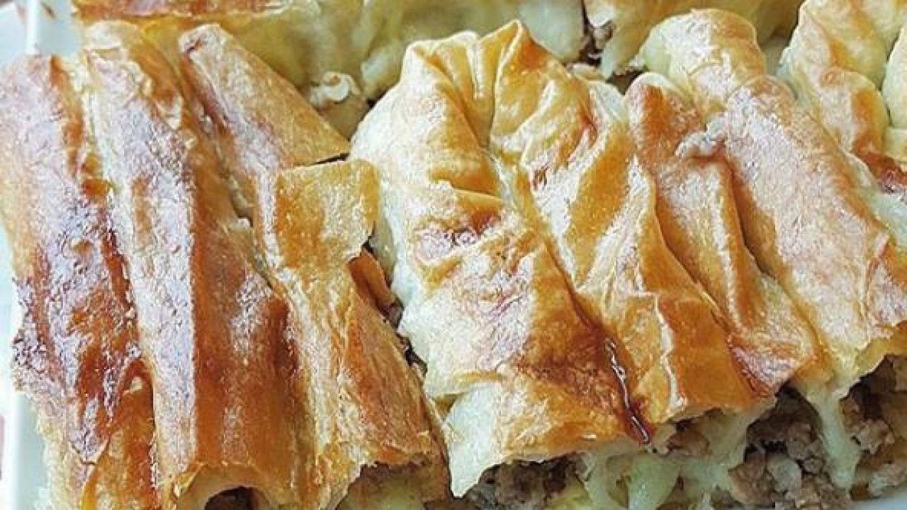 Kıymalı Patatesli Rulo Börek