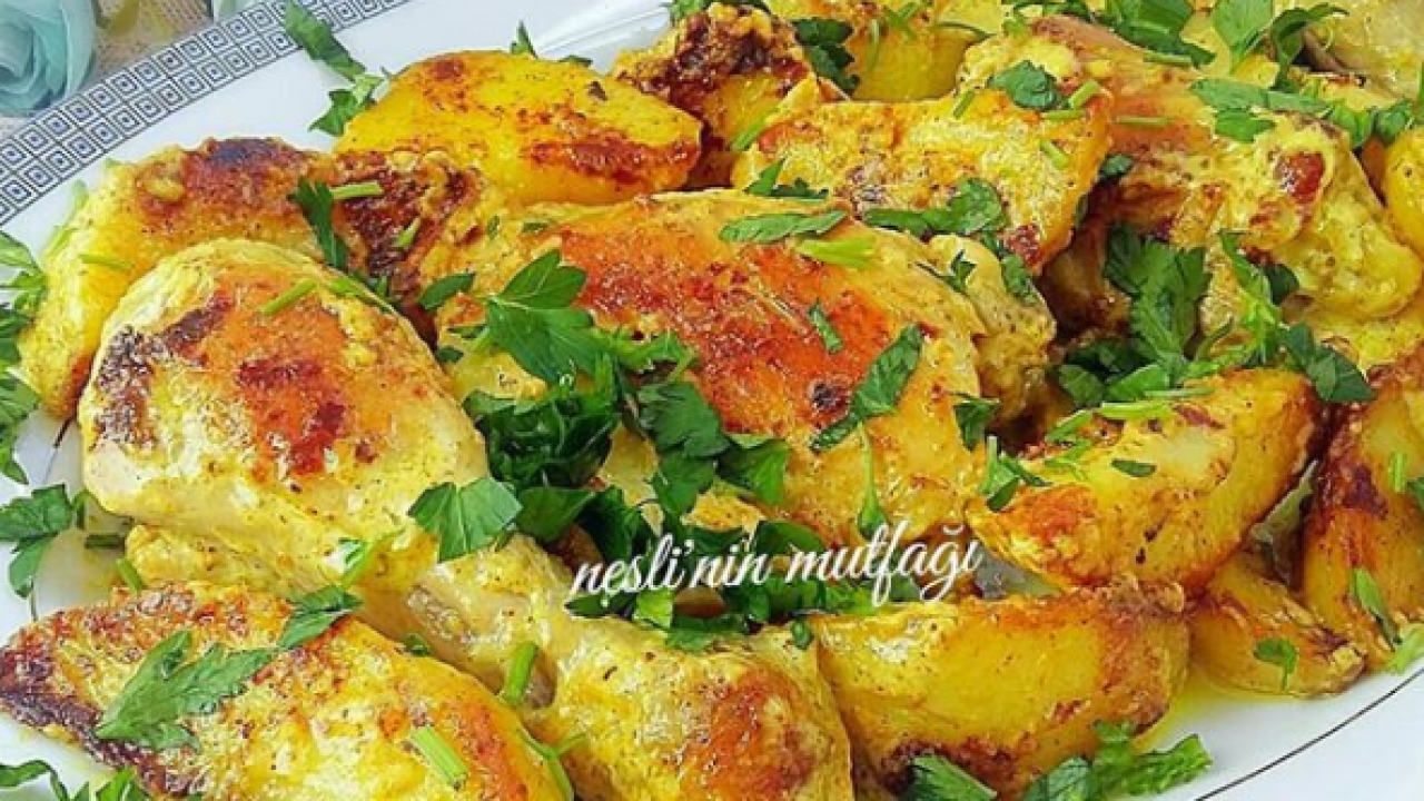 TAVADA KREMALI KÖR İLİ TAVUK PATATES