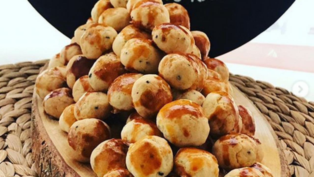 Çörekotlu misket kurabiye