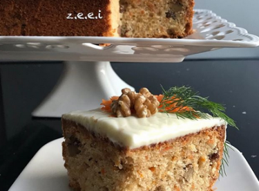 MASCARPONLU CEVİZLİ HAVUÇLU KEK
